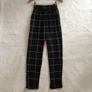 NWT Cotton On Abi pant in Tina window pane black